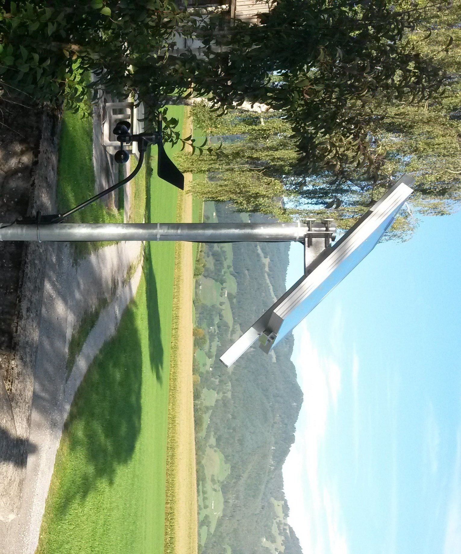 GSM Solar Powered Wind Station