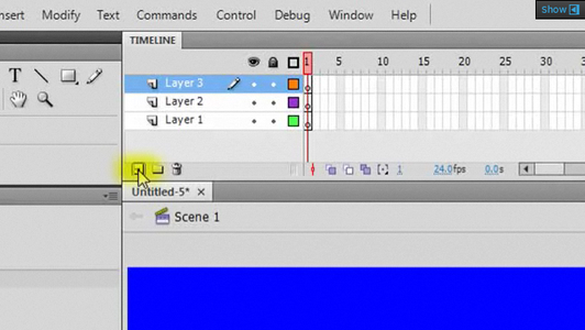 make presentation with flash Create Layers