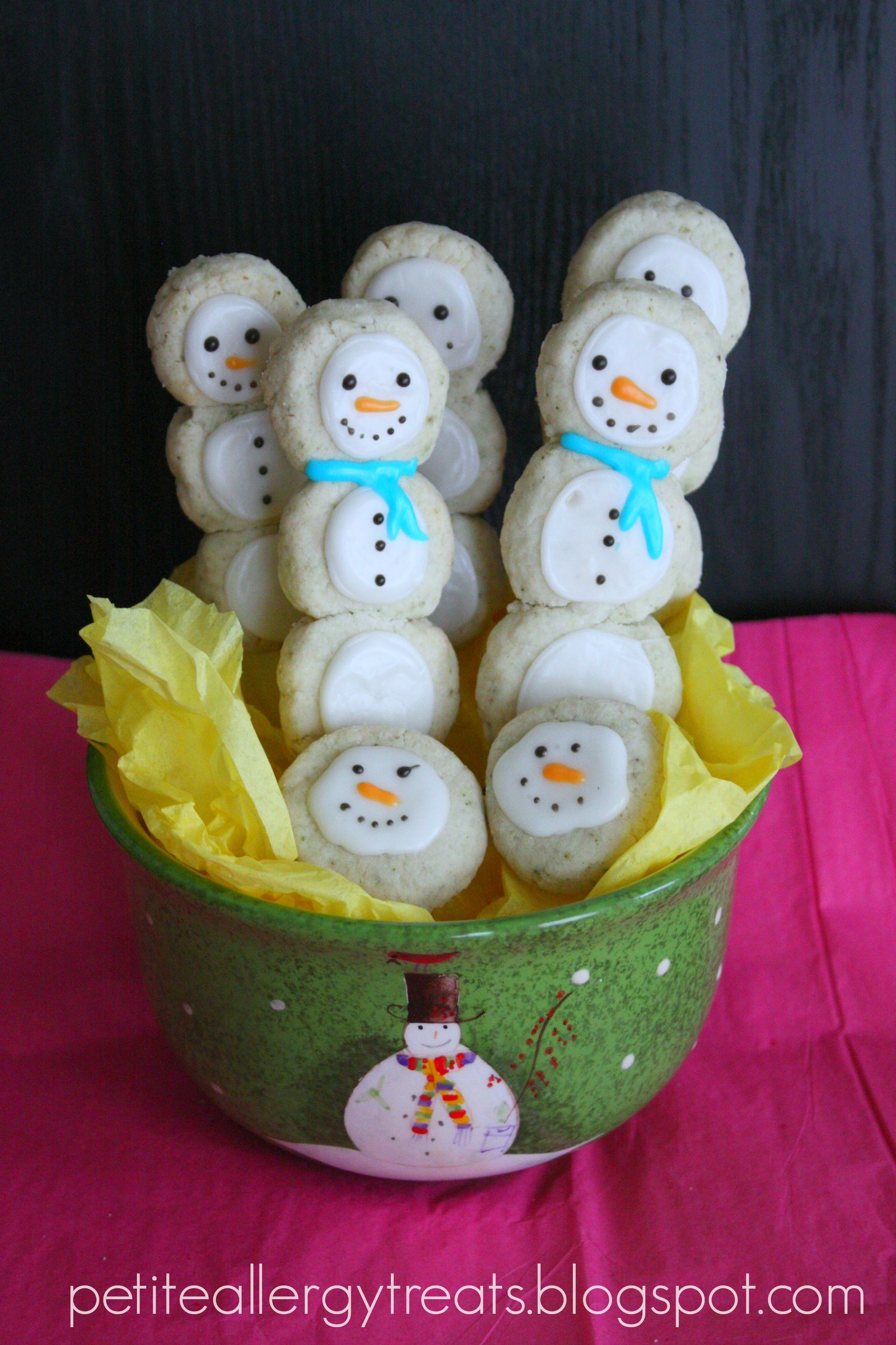 Snowman Cookie Pops