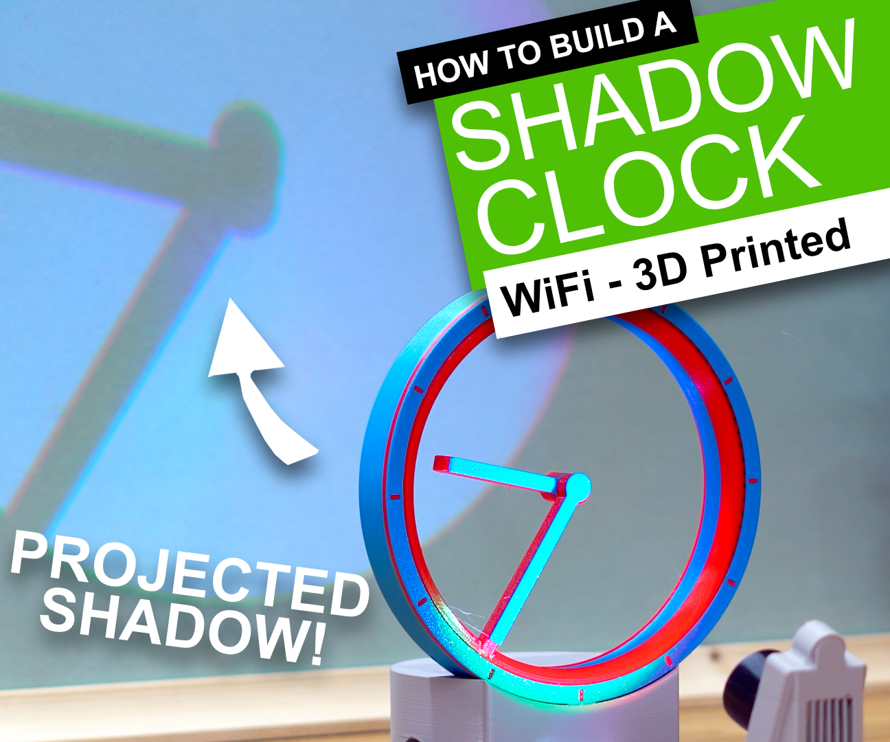 Shadow Clock - Projecting Time With 3D Printing and ESP&#x27;s