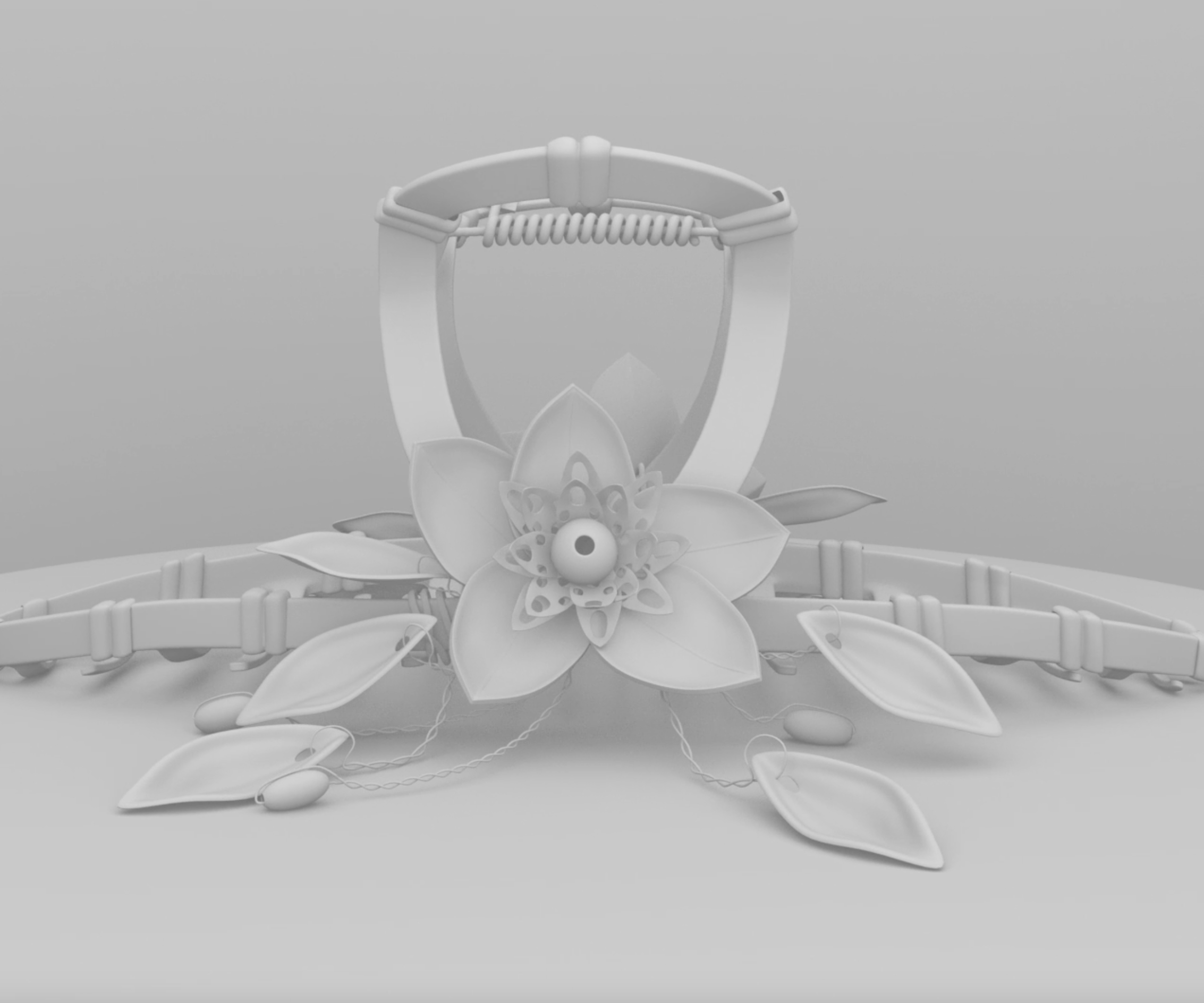 3D Flower Clip