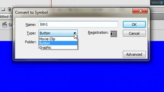 make presentation with flash Convert the Menu to Buttons