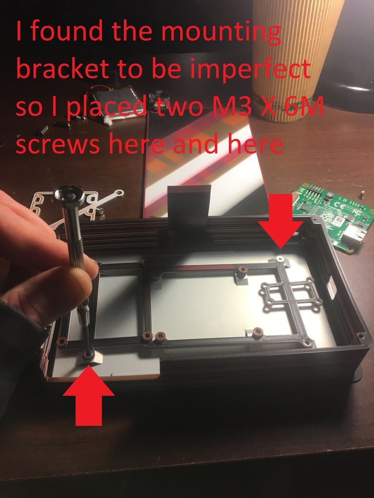Mount the Frame Bracket to Display