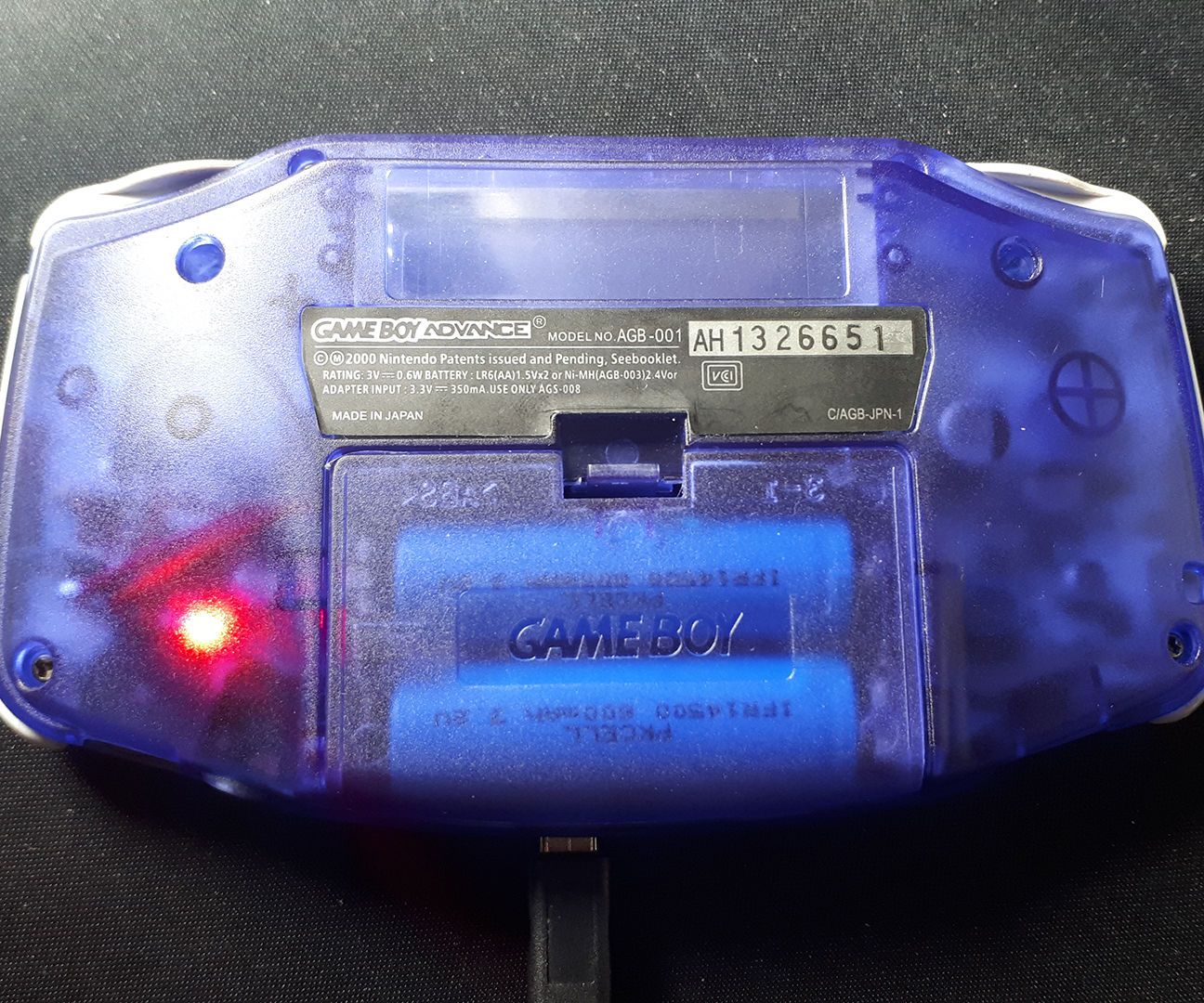 Game Boy Advance Rechargeable Battery Mod