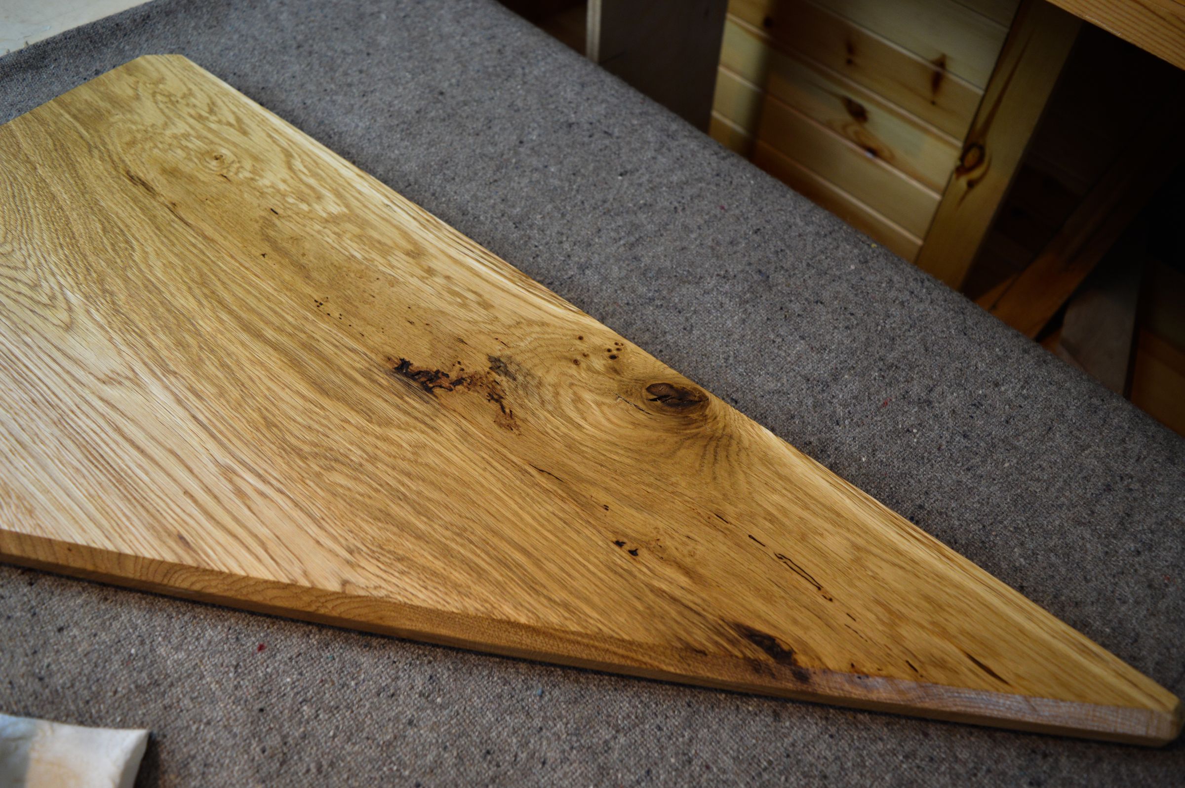Beautiful White Oak Floating Corner Shelf 10 Steps (with Pictures