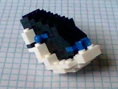 Lego GLaDOS Figure (to Scale) : 4 Steps - Instructables