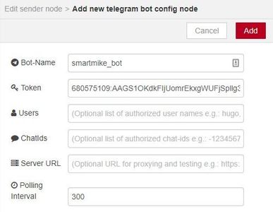 Telegram Configuration