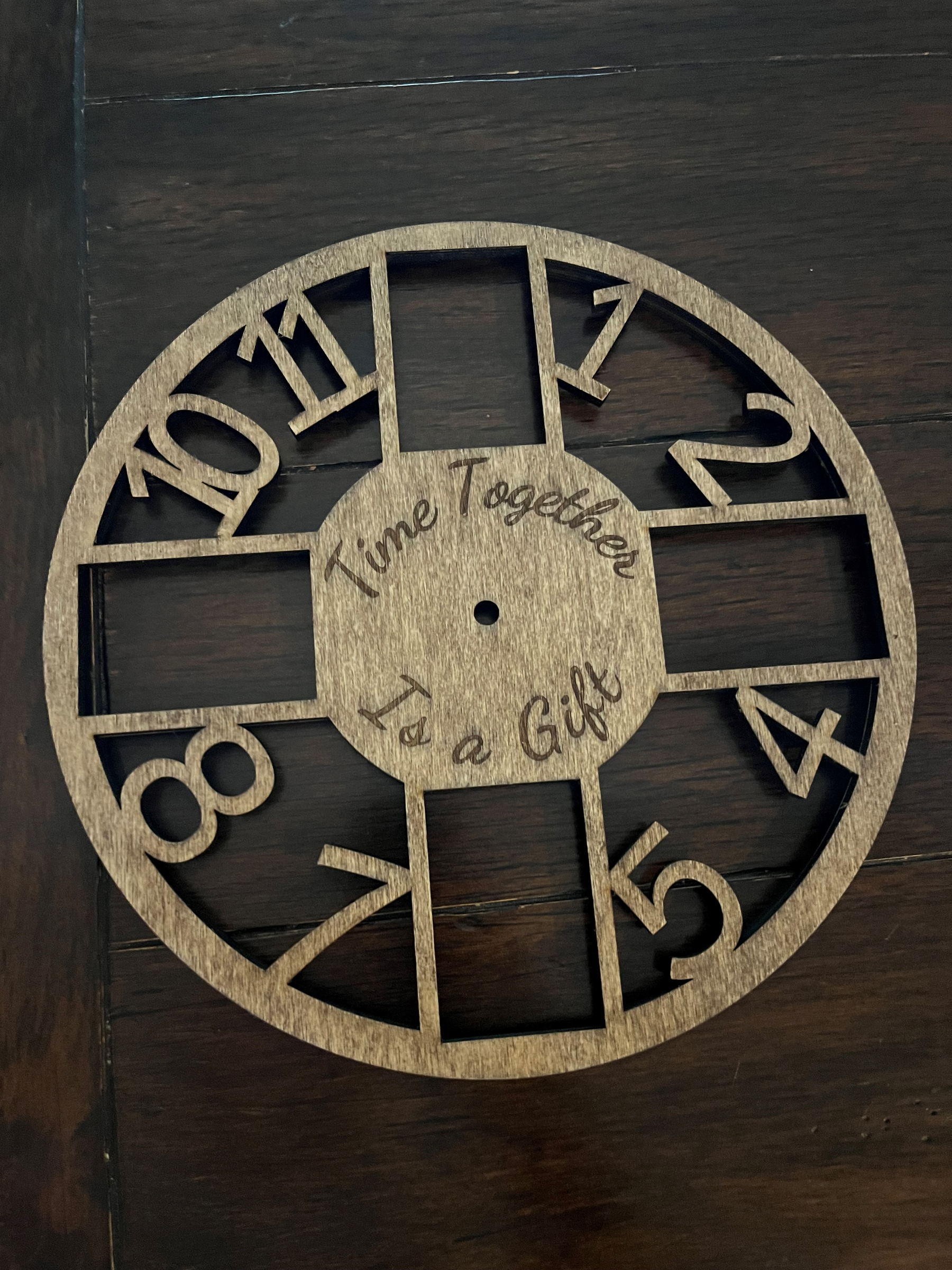 Custom Wooden Clock With Incorporated Picture Frames : 15 Steps (with ...