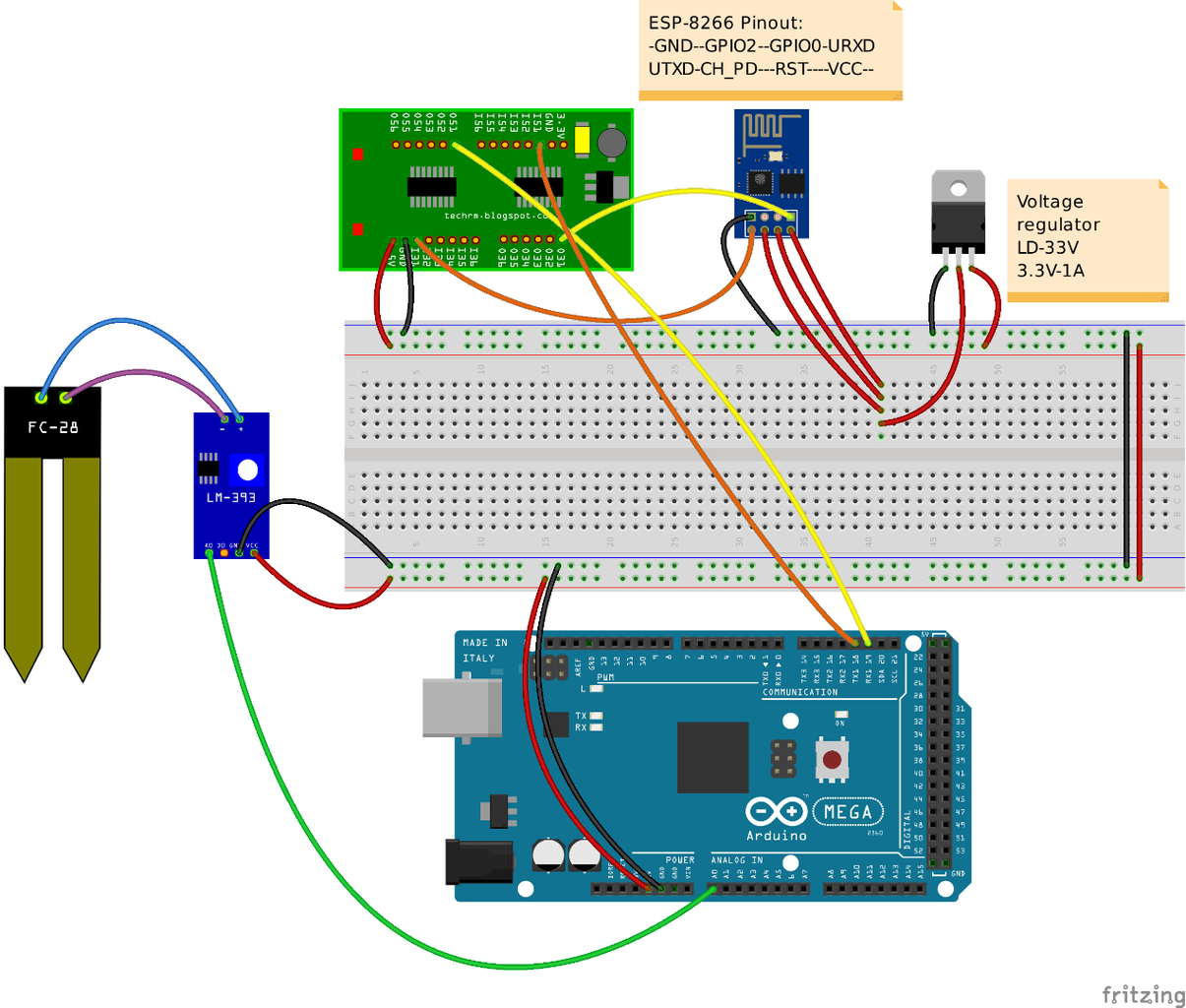 WIFI Plant Monitoring System Based on Arduino MEGA and ESP8266 : 4 ...