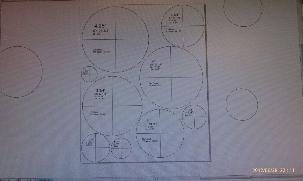 Laser Cut Circles for Patternmaking