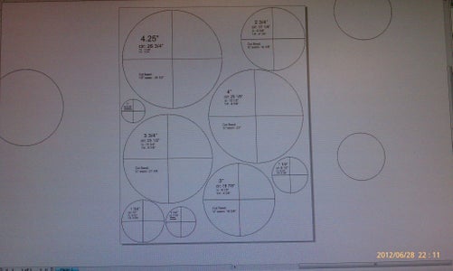 Laser Cut Circles for Patternmaking