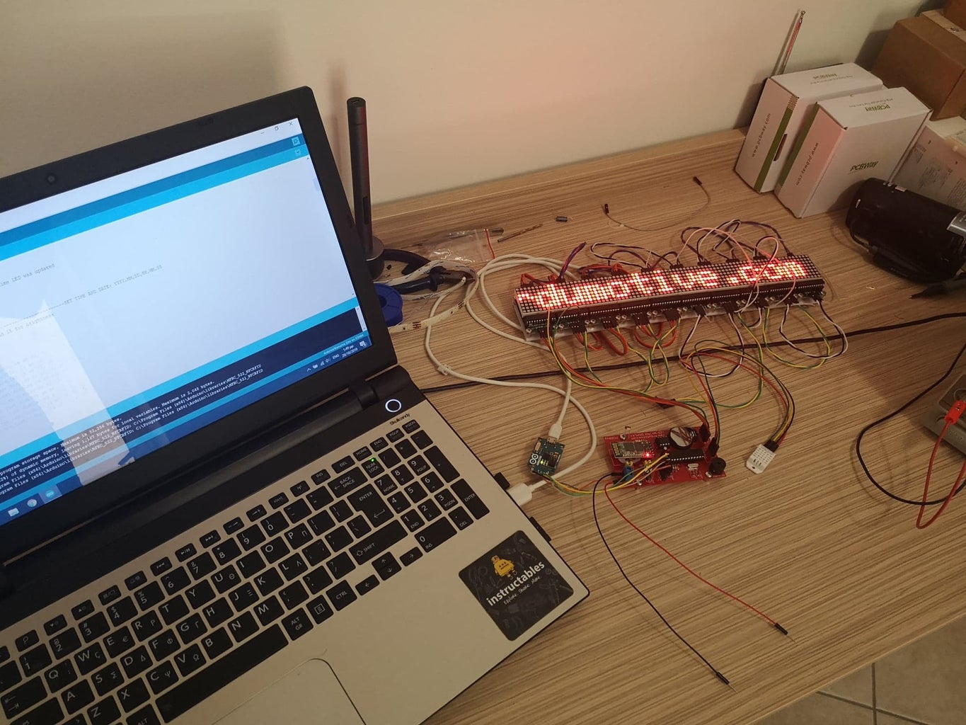 BT LED Matrix Display - 80x8 Px Arduino Based : 5 Steps (with Pictures ...