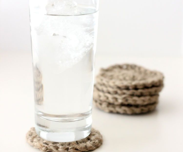 Jute Crocheted Costers