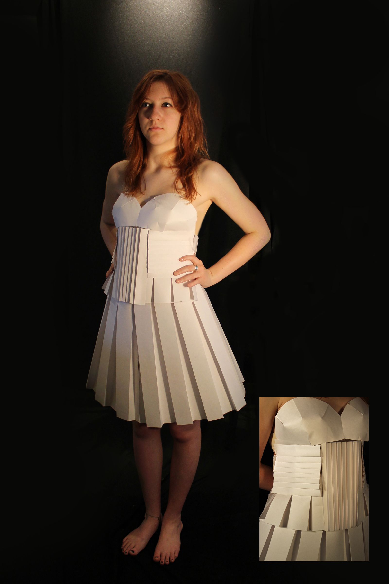 open lace back dress ALEXANDER - Pleated White Wing Collar Tuxedo Shirt