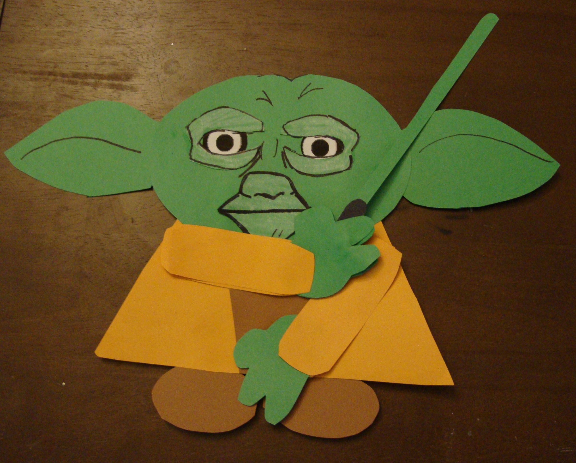 Yoda Papercraft Easy (2-D)