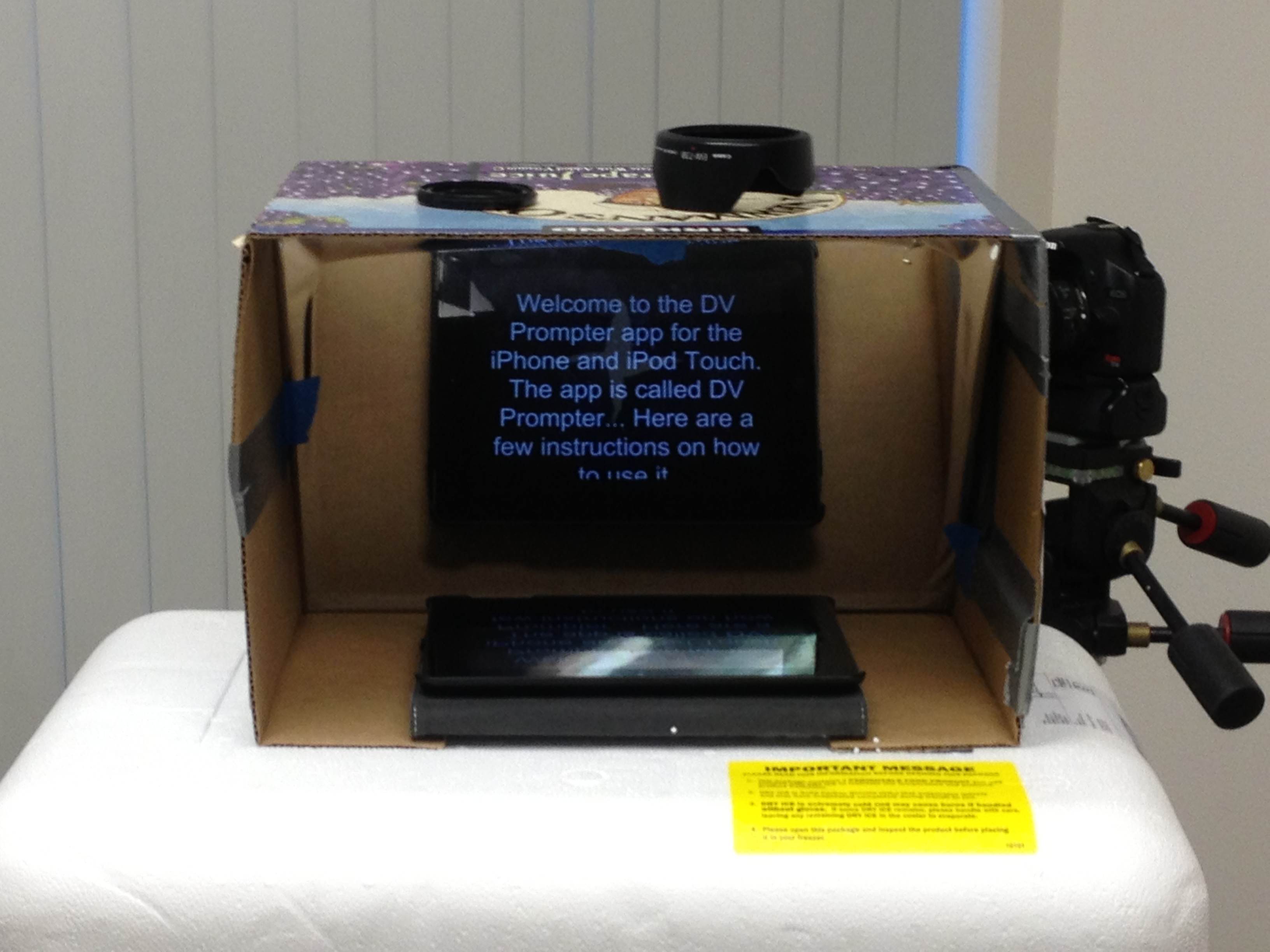 $10 DIY Box Teleprompter That Works Great!