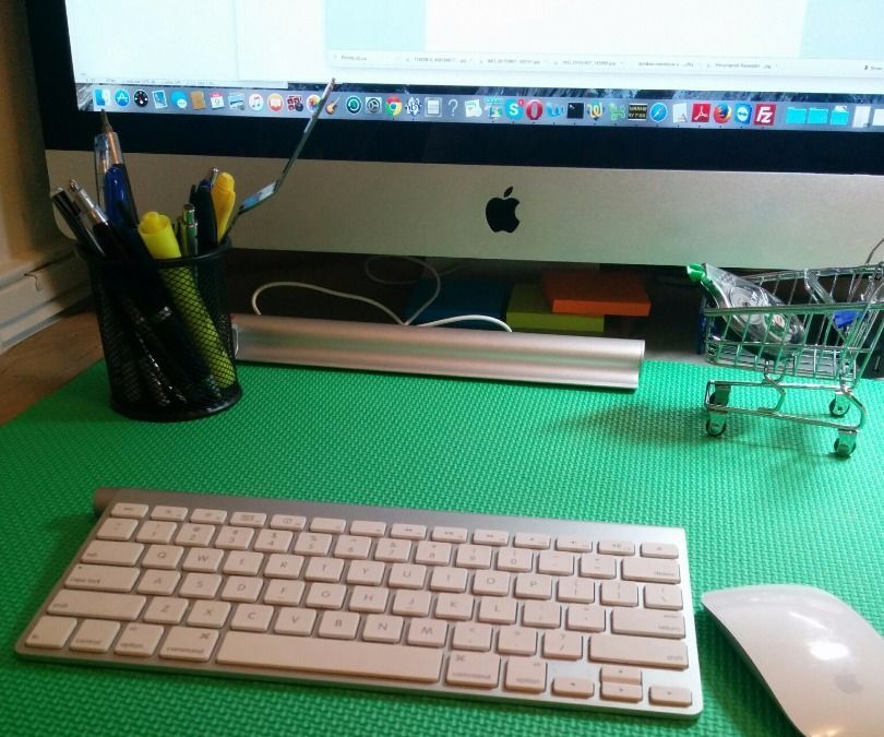 Creating fun ideas using foam based interlocking play mats - comfortable desktop pad