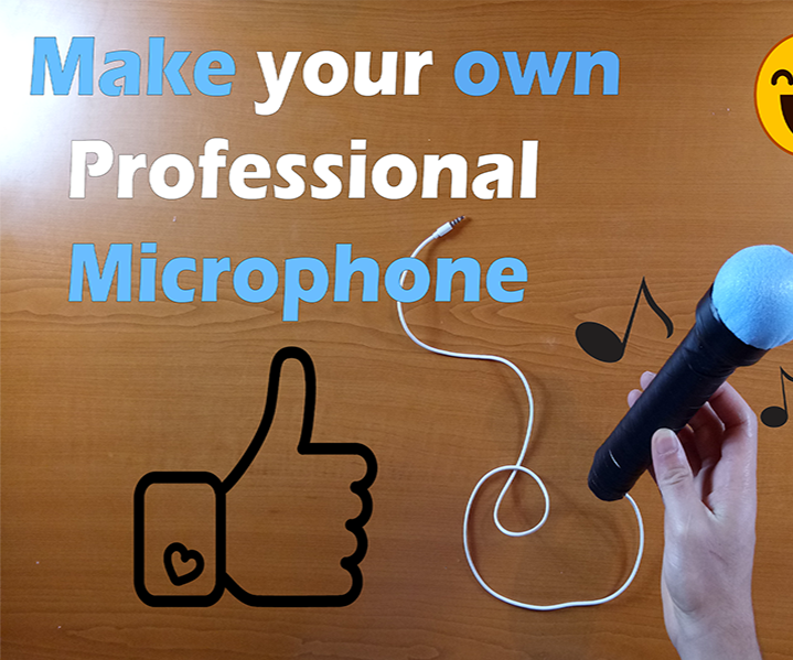 How to make Professional Recording Microphone From Broken Headphone at Home