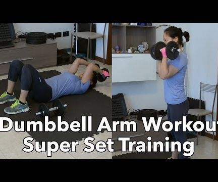Quick & Intense Dumbbell Arm Workout - SuperSet Training # 1