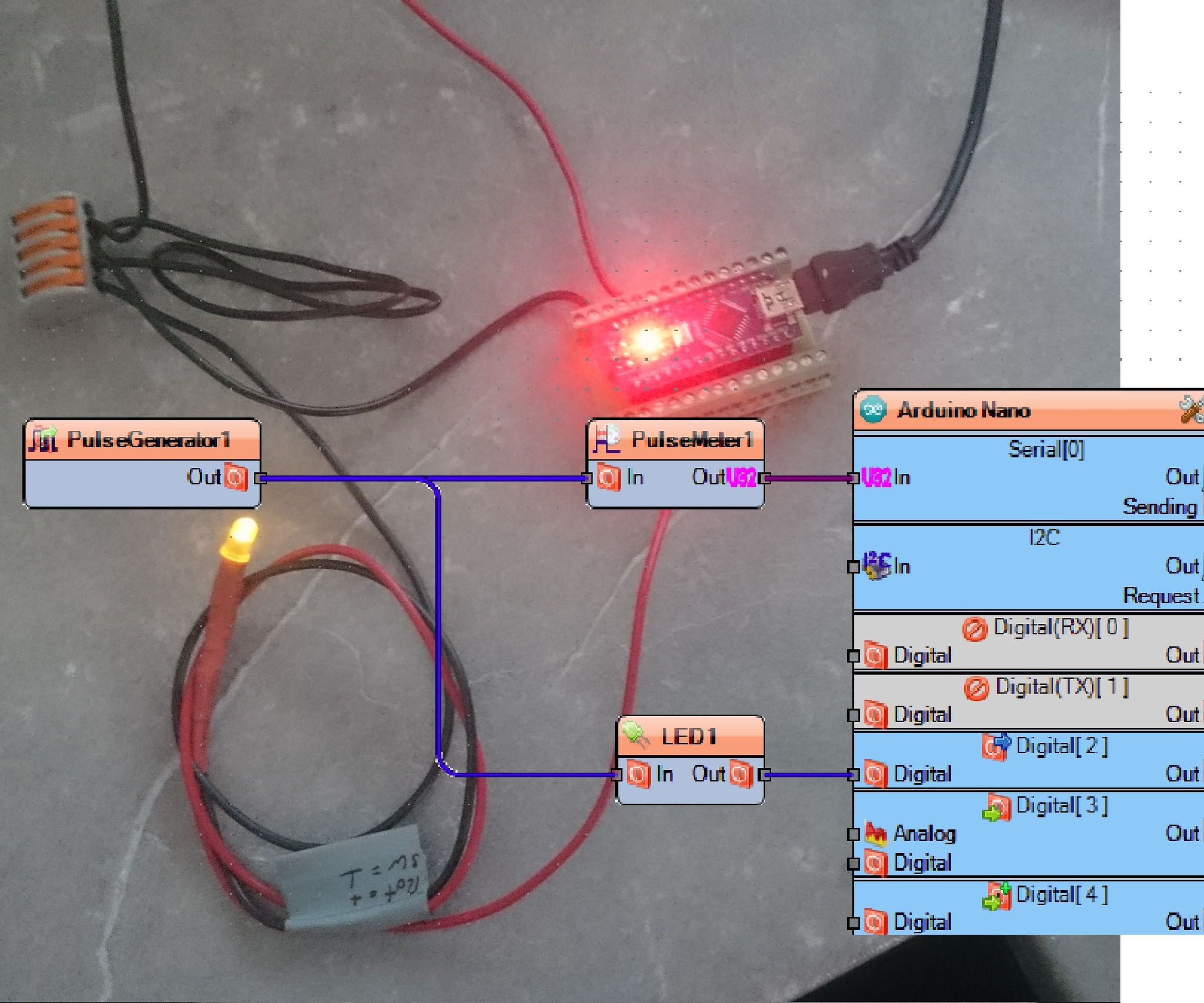 Visuino: PulseMeter Description