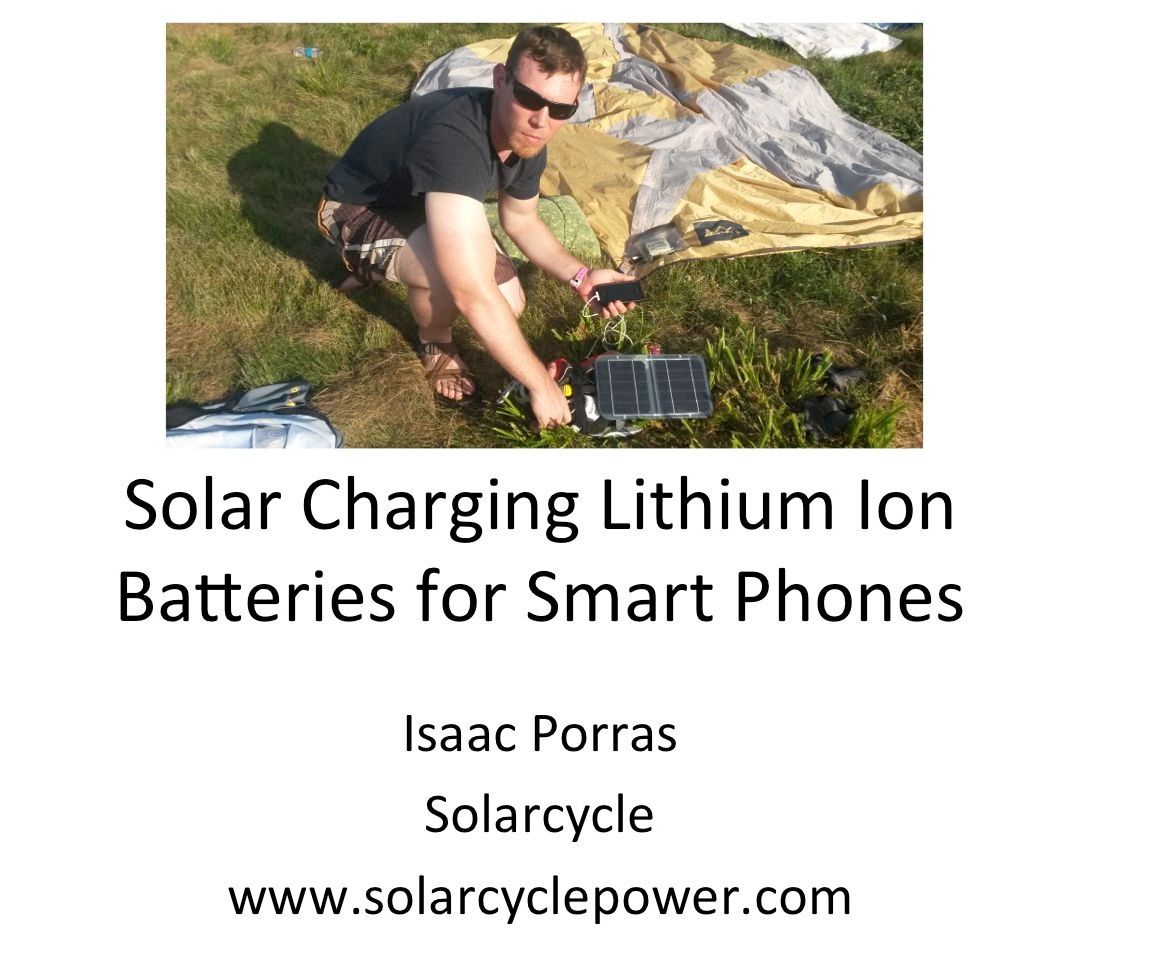 How to Solar Charge Lithium Ion Batteries for Smart Phones
