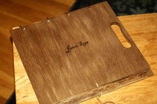 Portable Desktop Drawing and Painting Easel With Woodburning