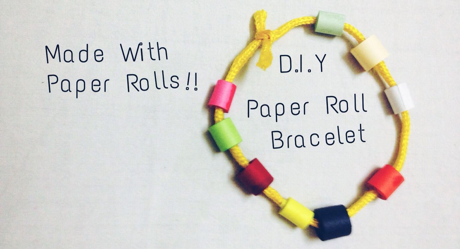 Paper Roll Rainbow Bracelet (Biodegradable)