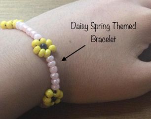 Daisy Spring Themed Bracelet
