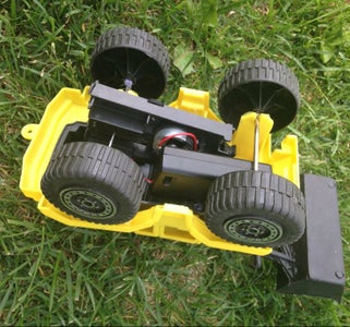 Power Up a Toy Car -using CDROM Door Opening Mechanism