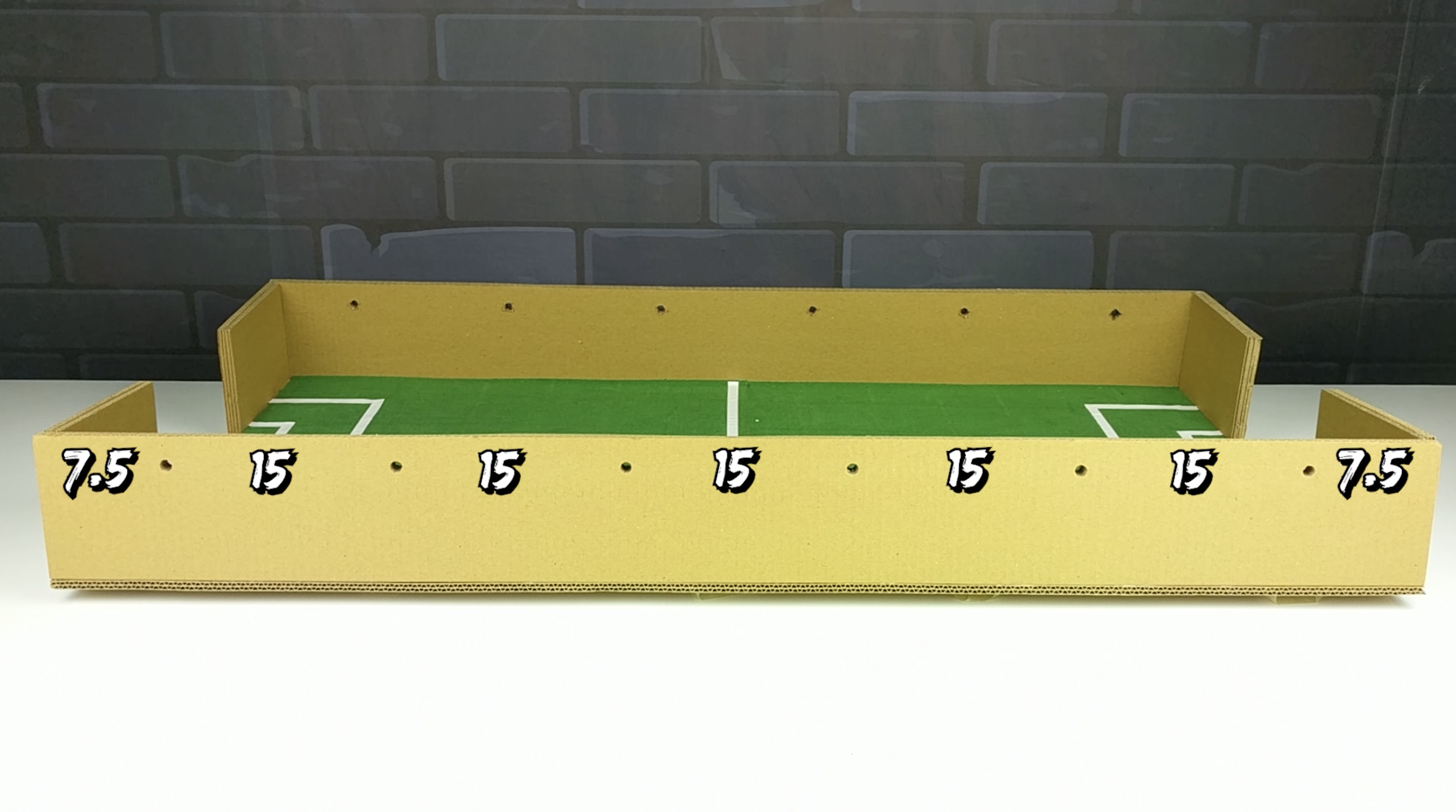How to Make FOOSBALL Table Board Game From Cardboard DIY at HOME 16