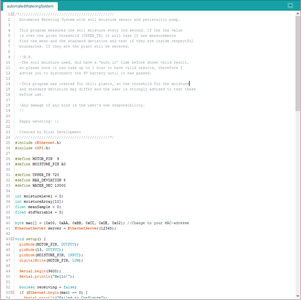 Configure the Program