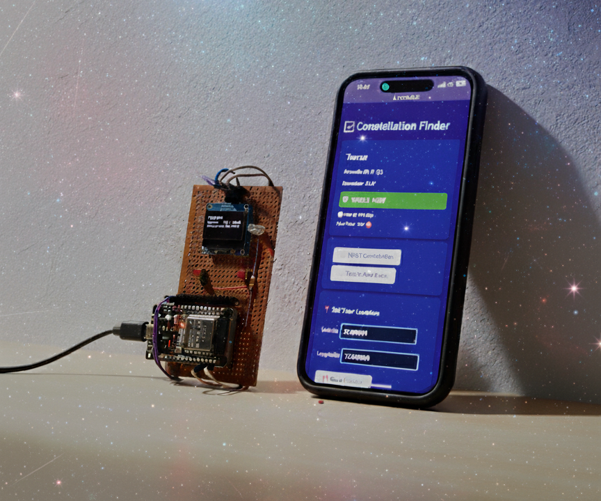 ESP32 Constellation Finder (with a web app)