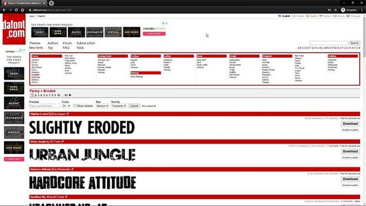 Sourcing Free Fonts