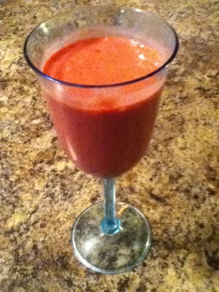Raspberry Peach Thick Smoothie
