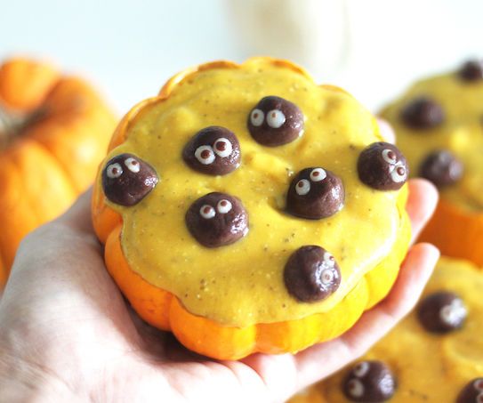 Vegan Pumpkin Smoothie With Soot Sprites 