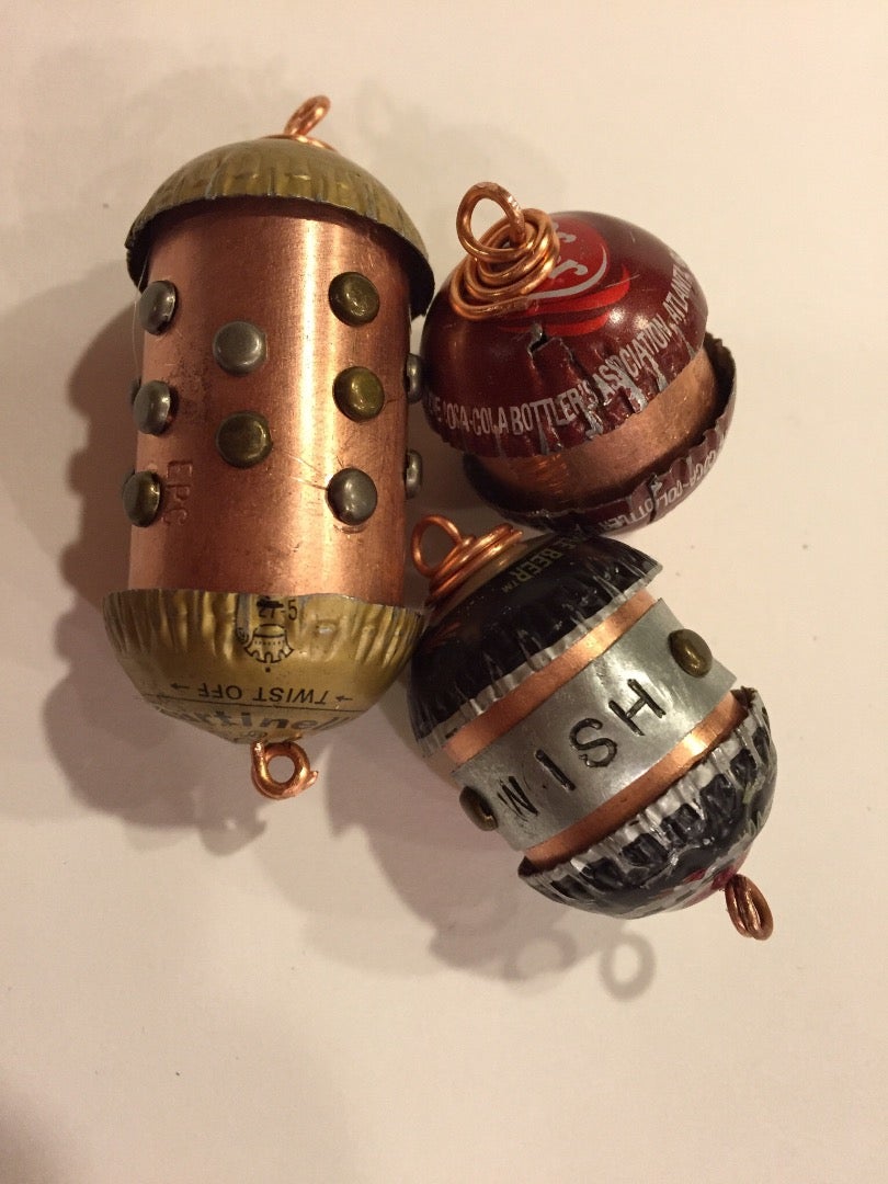 Steampunk Necklace From Leftover Pipe and Bottlecaps