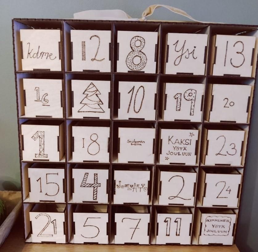 Plywood Christmas Calendar