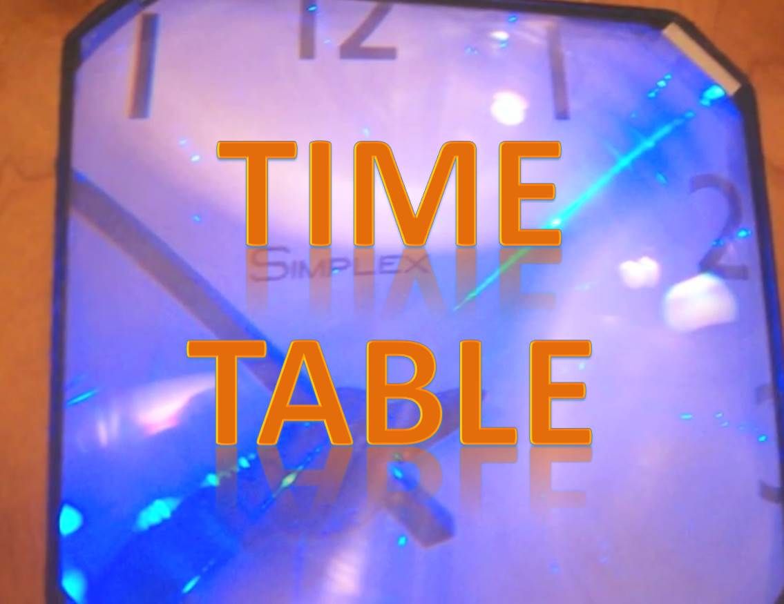 Optical Illusion LED Time Table