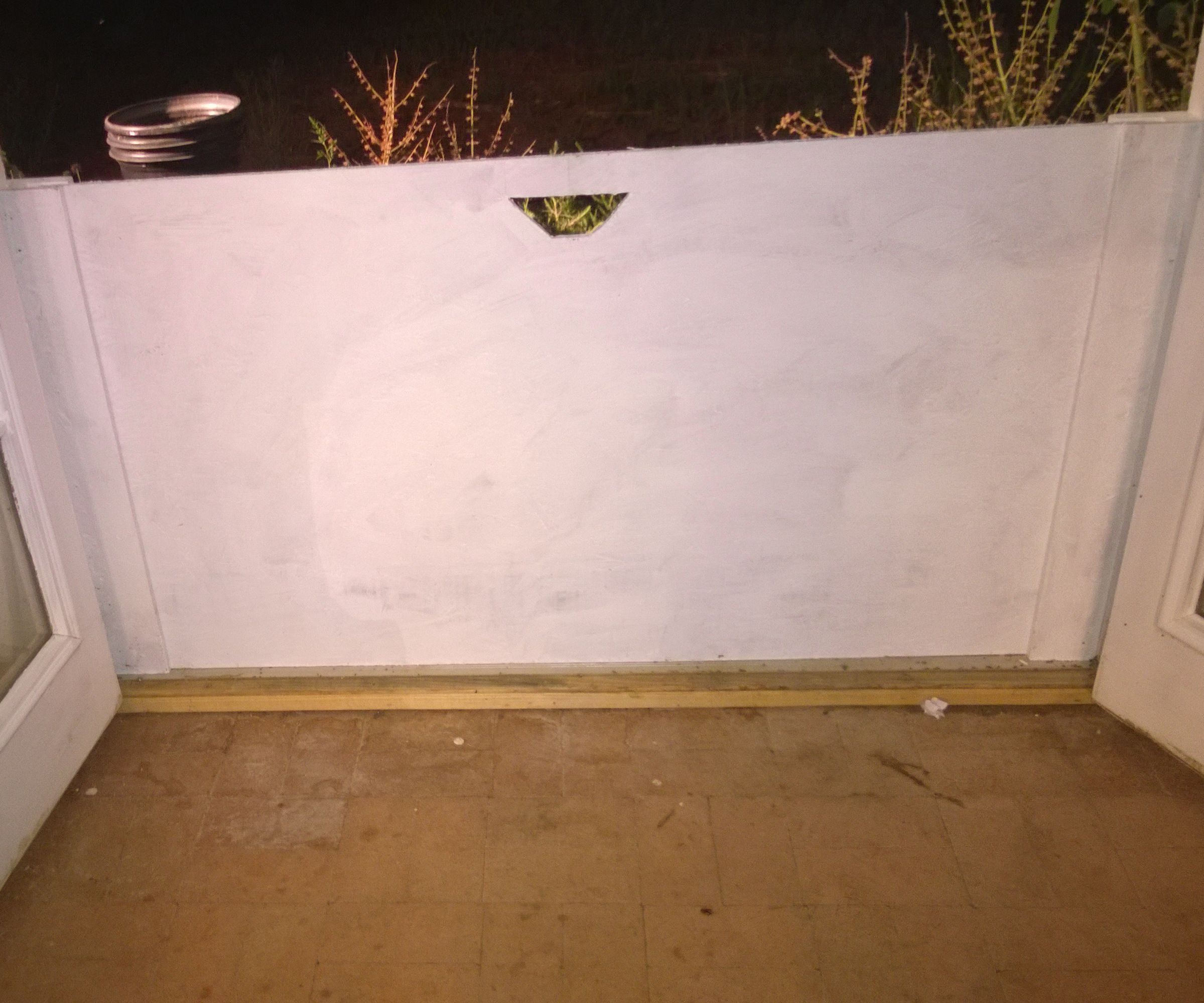 Dog barrier for French doors