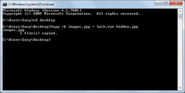 Type Command Given Below