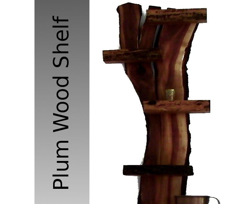 Plum Wood Shelf