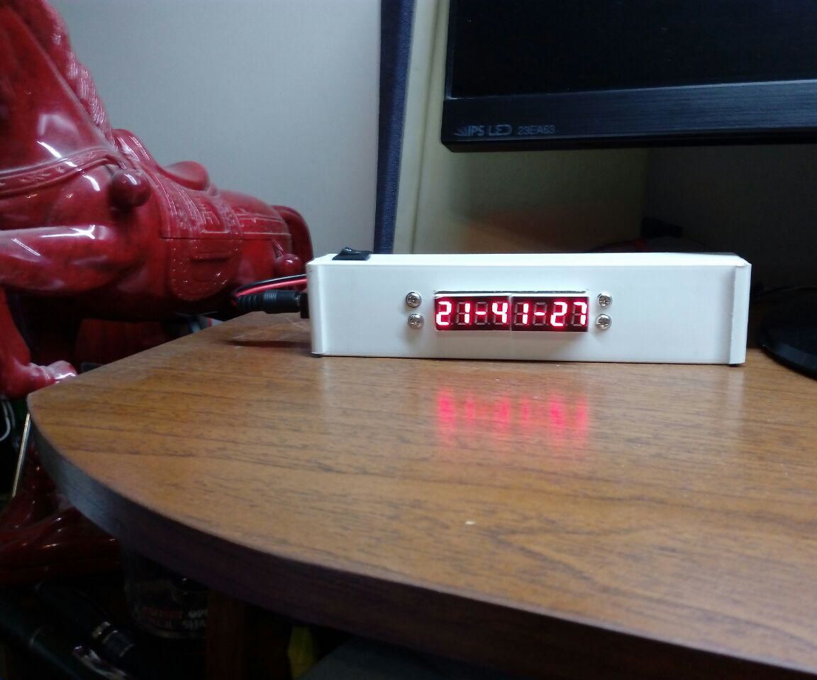 A Cute Date, Time and Temperature Display Unit