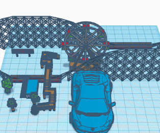 How to Make Pull Back Rubber Band Lamborghini in Amusement Park