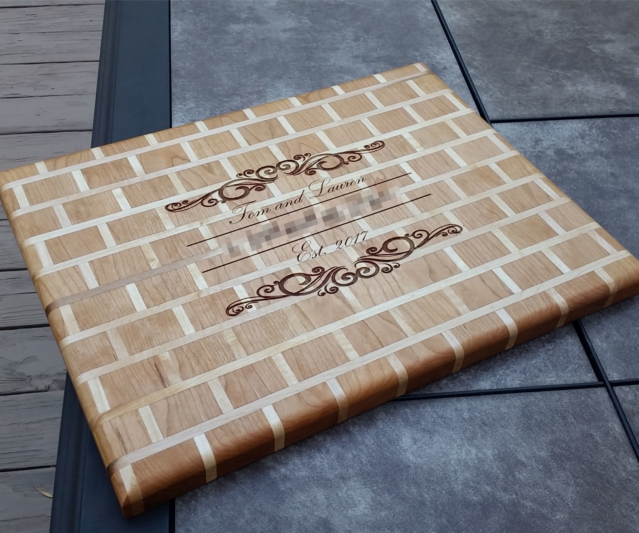 Brick and Mortar Cutting Board