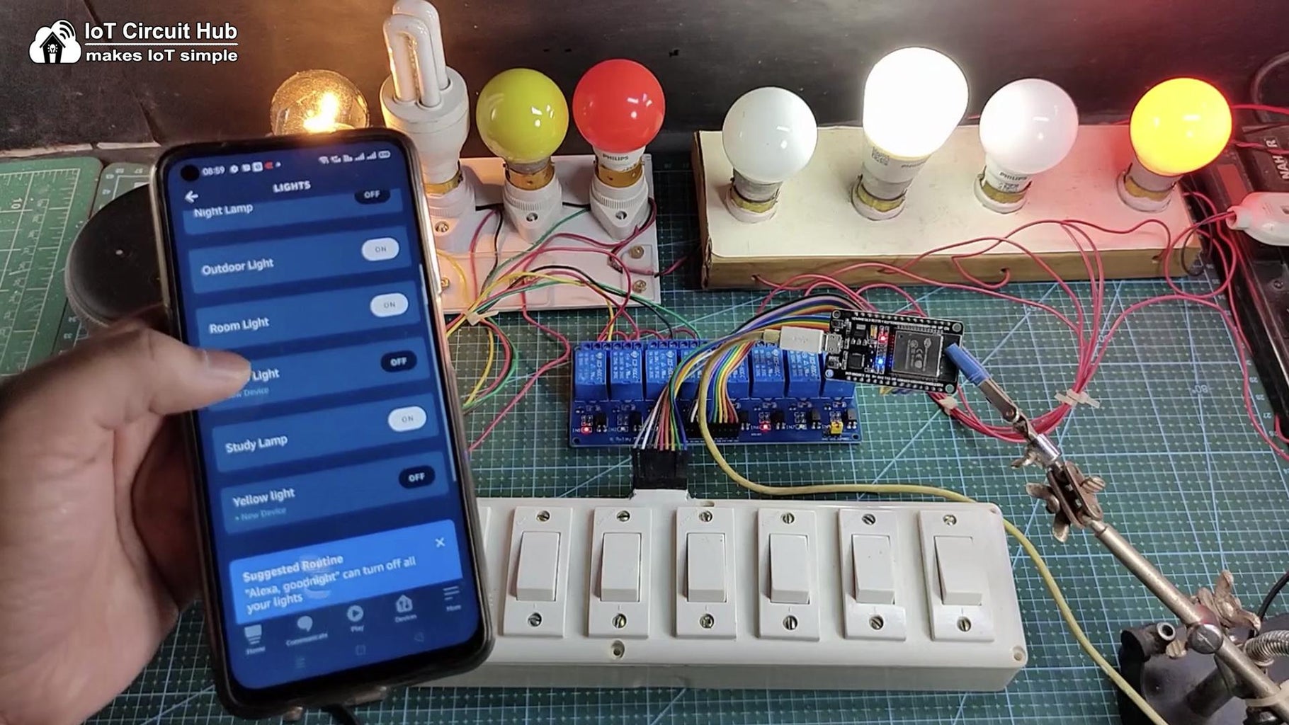 ESP32 Alexa Smart Home System With Echo Dot & Manual Switch : 15 Steps ...