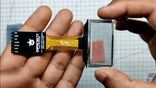 1.51” SSD1309 Transparent Monochrome OLED Display