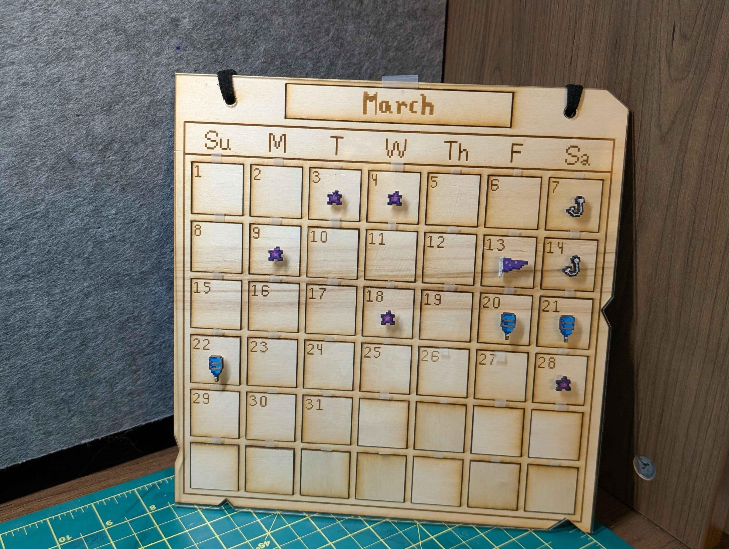 DIY Stardew Valley Calendar