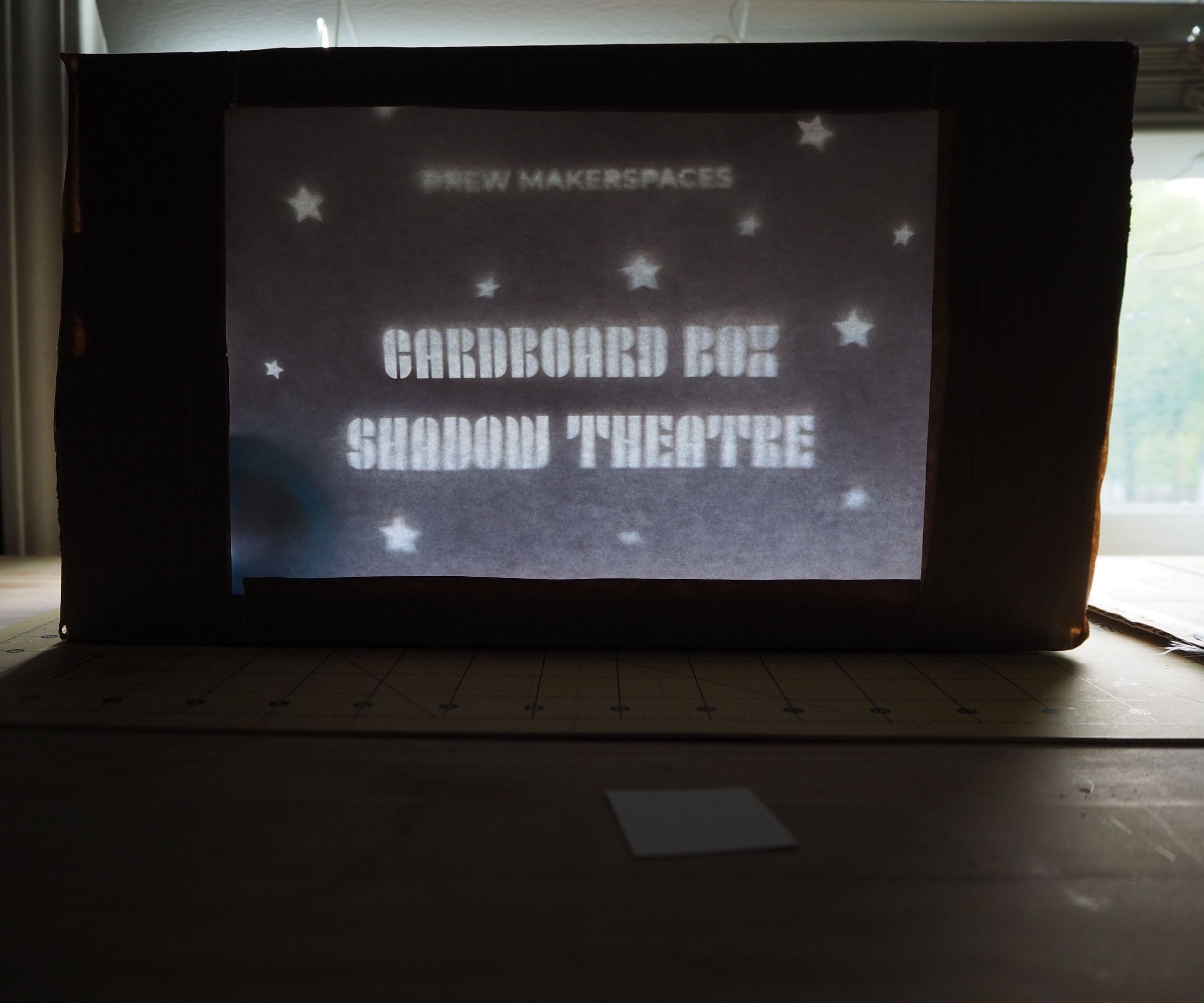 Cardboard Box Shadow Theater