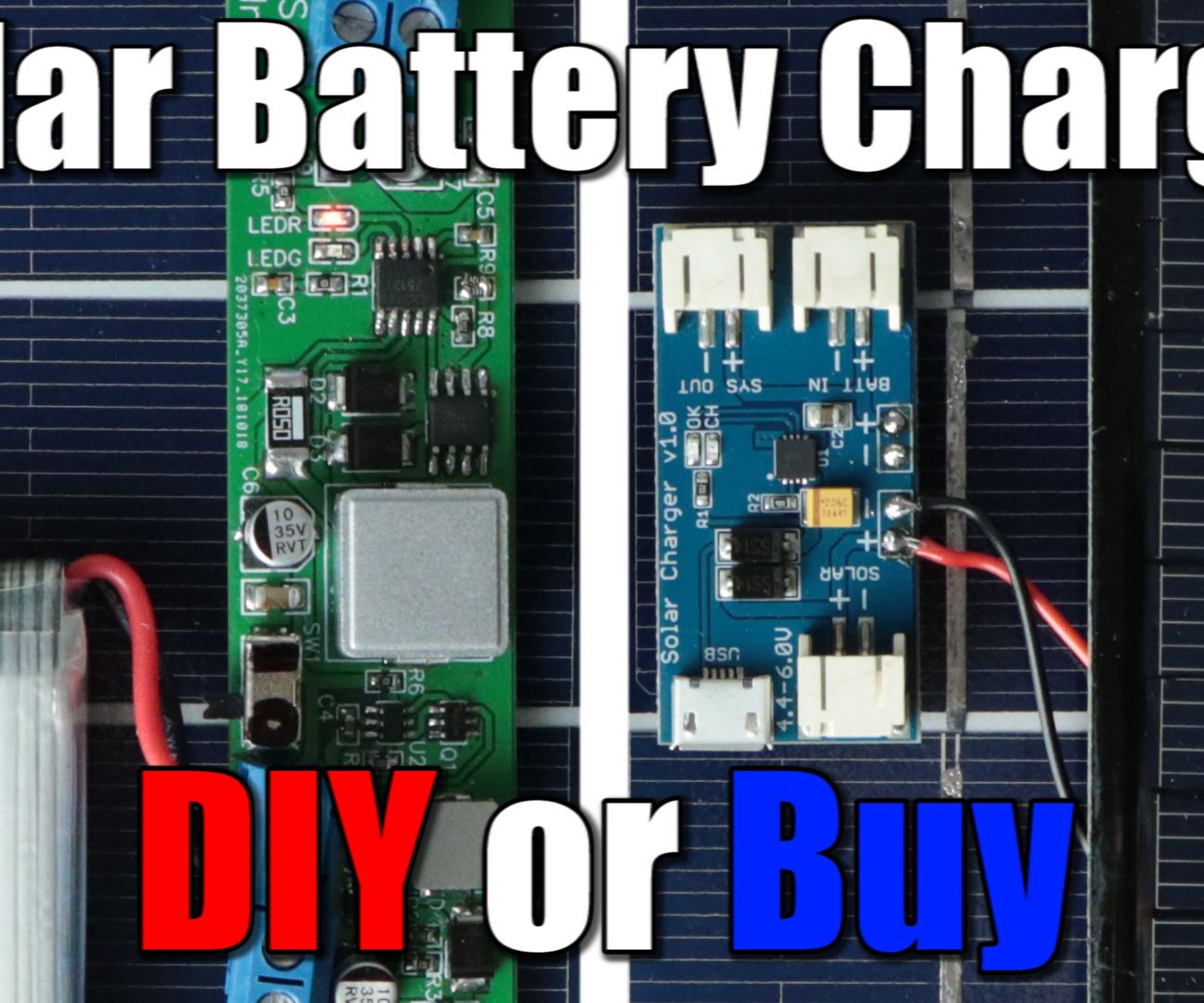 DIY Solar Battery Charger (LiPo/Li-Ion)