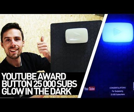 YouTube Button - Glow in the Dark (casting)